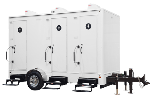 Remolque de baño de 3 cubículos