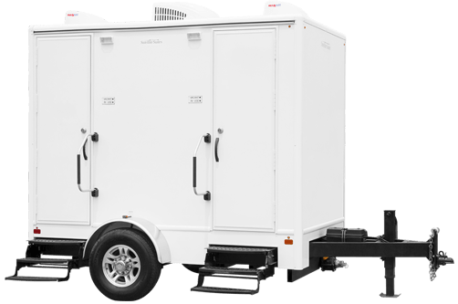 Trailer de 2 baños portátiles