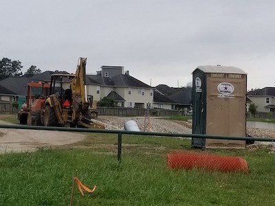 Commercial building remodeling job site that needs roll-off dumpsters to manage waste - Gainsborough Waste in Houston, Texas