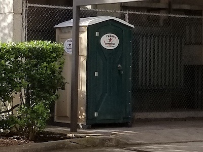 Texas Outhouse portable toilet ready to be delivered for porta potty rentals for parties near you in Houston, Texas