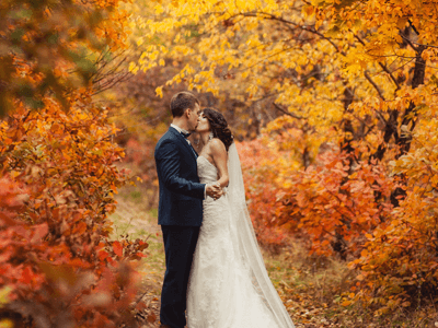 A couple enjoys their wedding knowing their portable toilet rentals are taken care of.