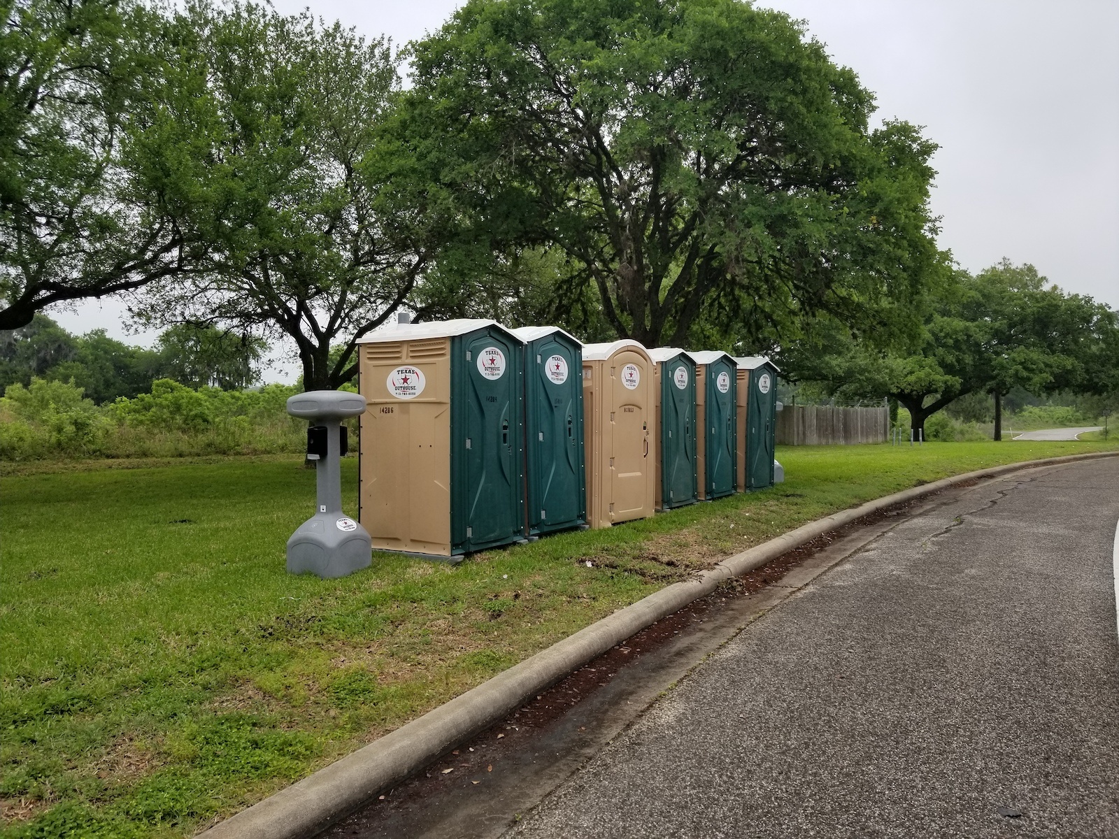 Texas Outhouse portable toilets that were rented with a reduced porta potty weekly rental cost