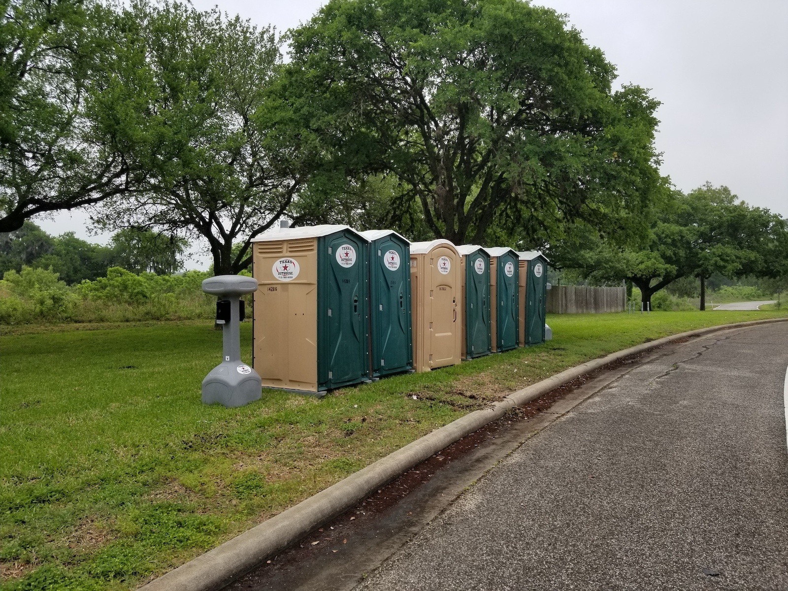 Texas Outhouse portable toilets that were rented with a reduced porta potty weekly rental cost