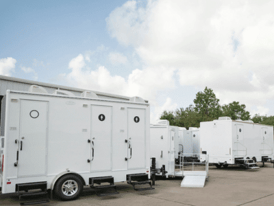 LET Luxury Portable Restroom Trailer