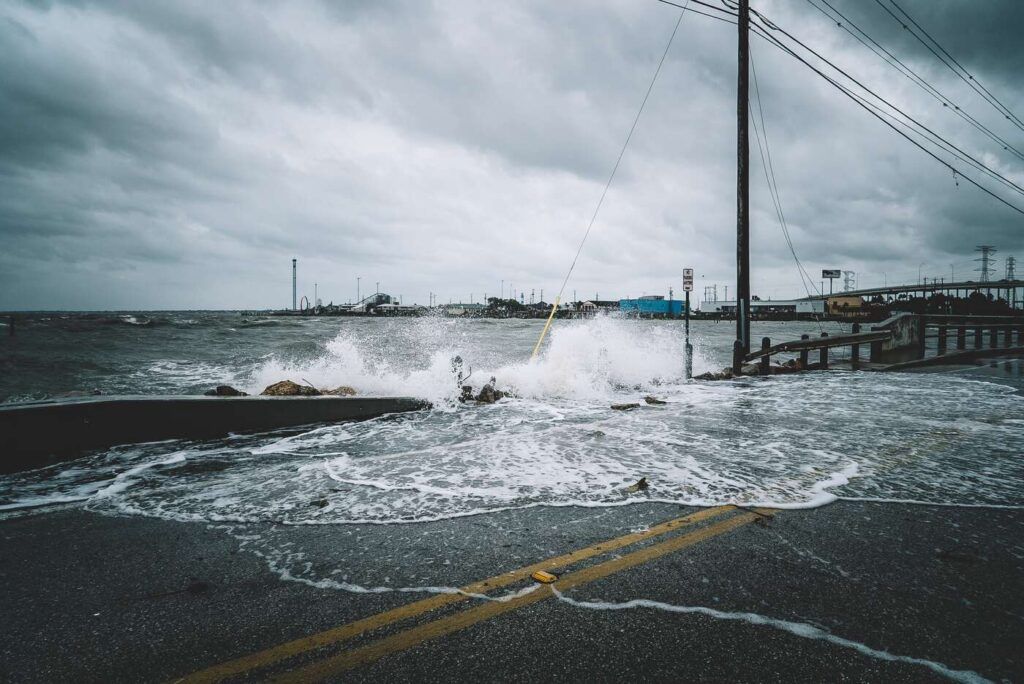 Waves and storm