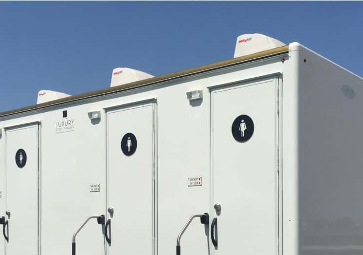 Luxury restroom trailer